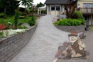 cobblestone driveway